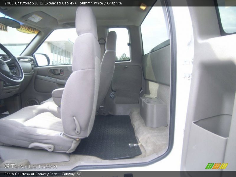 Summit White / Graphite 2003 Chevrolet S10 LS Extended Cab 4x4