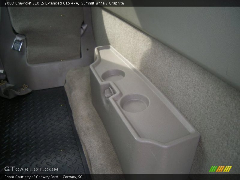 Summit White / Graphite 2003 Chevrolet S10 LS Extended Cab 4x4