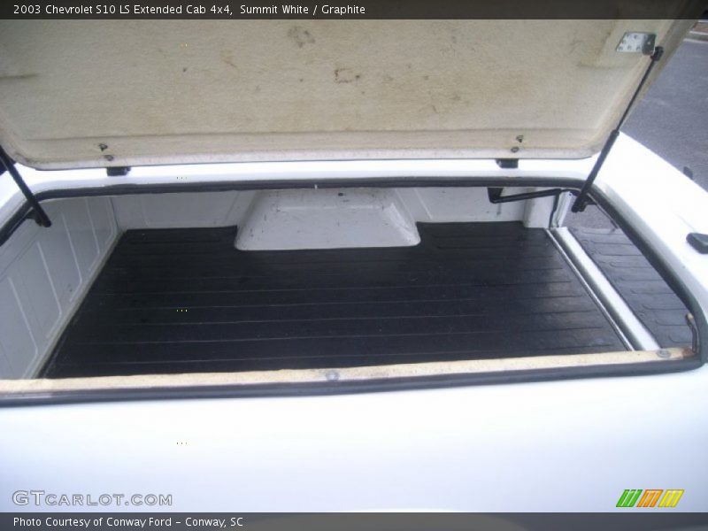 Summit White / Graphite 2003 Chevrolet S10 LS Extended Cab 4x4