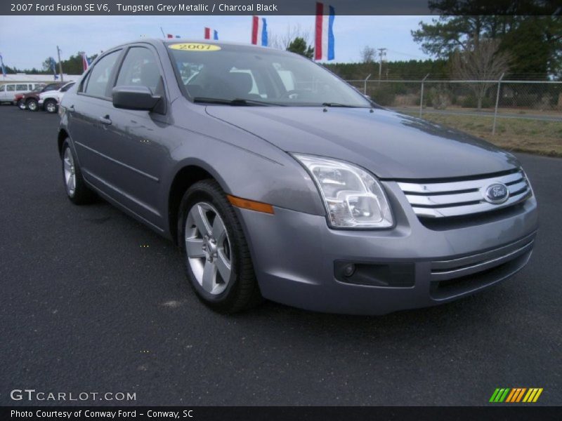 Tungsten Grey Metallic / Charcoal Black 2007 Ford Fusion SE V6