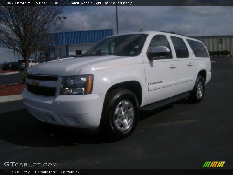 Summit White / Light Cashmere/Ebony 2007 Chevrolet Suburban 1500 LT
