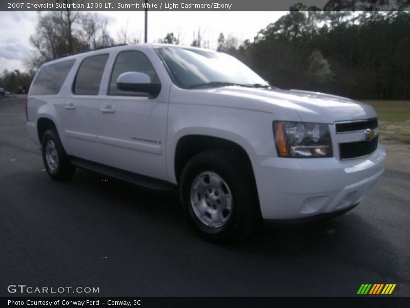 Summit White / Light Cashmere/Ebony 2007 Chevrolet Suburban 1500 LT