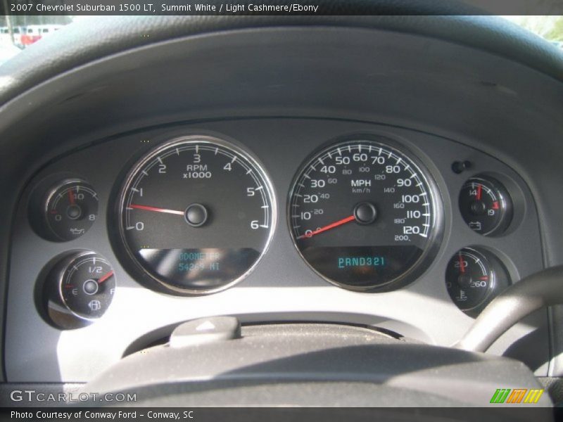 Summit White / Light Cashmere/Ebony 2007 Chevrolet Suburban 1500 LT