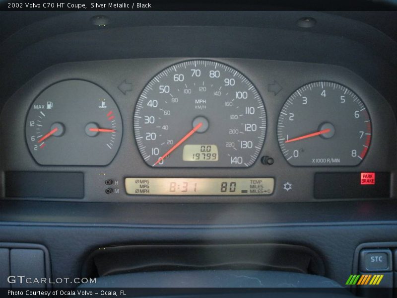 Silver Metallic / Black 2002 Volvo C70 HT Coupe