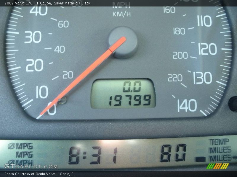 Silver Metallic / Black 2002 Volvo C70 HT Coupe