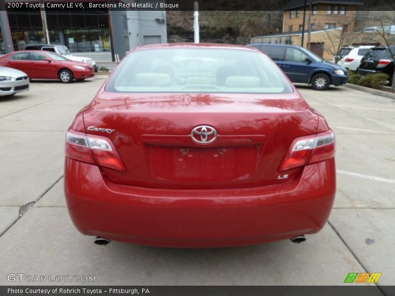 Barcelona Red Metallic / Bisque 2007 Toyota Camry LE V6