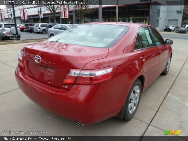 Barcelona Red Metallic / Bisque 2007 Toyota Camry LE V6