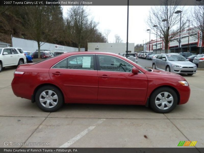 Barcelona Red Metallic / Bisque 2007 Toyota Camry LE V6