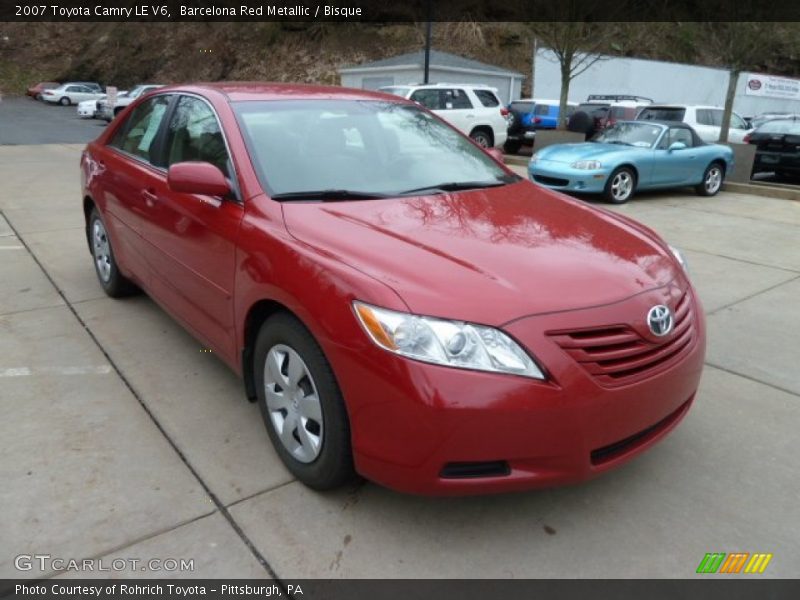 Barcelona Red Metallic / Bisque 2007 Toyota Camry LE V6