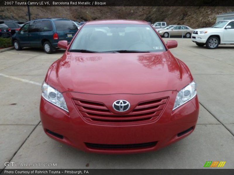 Barcelona Red Metallic / Bisque 2007 Toyota Camry LE V6