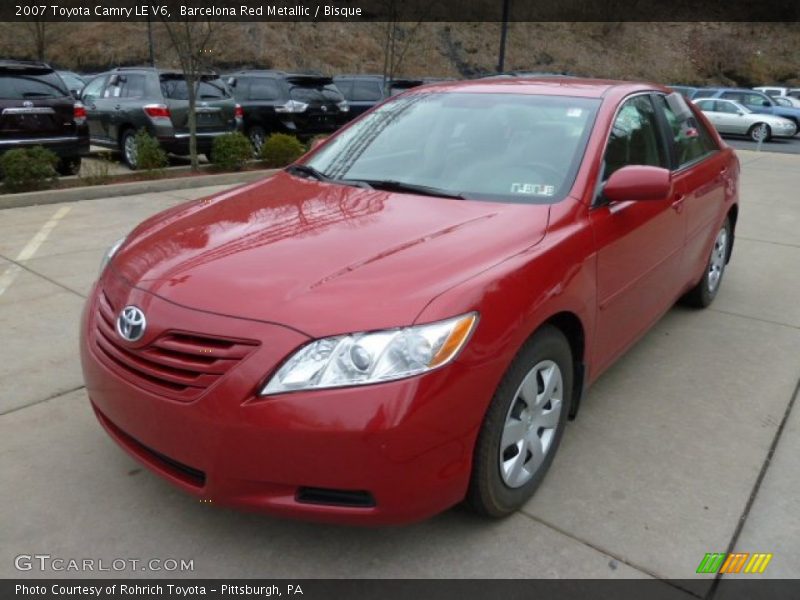 Barcelona Red Metallic / Bisque 2007 Toyota Camry LE V6