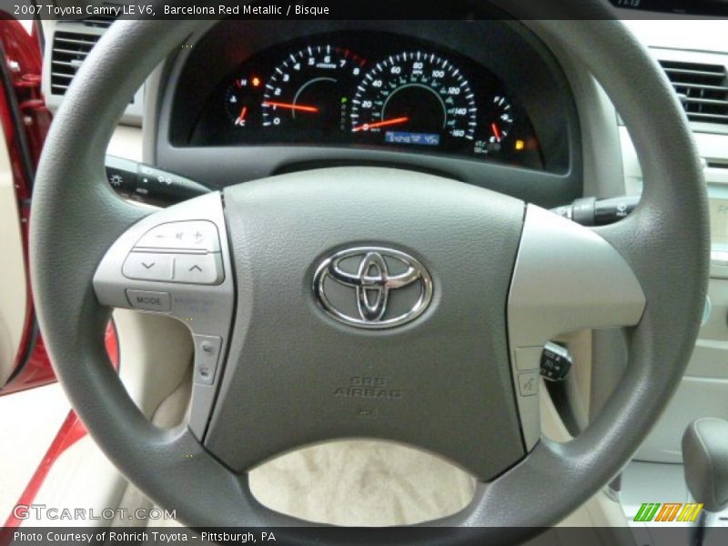 Barcelona Red Metallic / Bisque 2007 Toyota Camry LE V6
