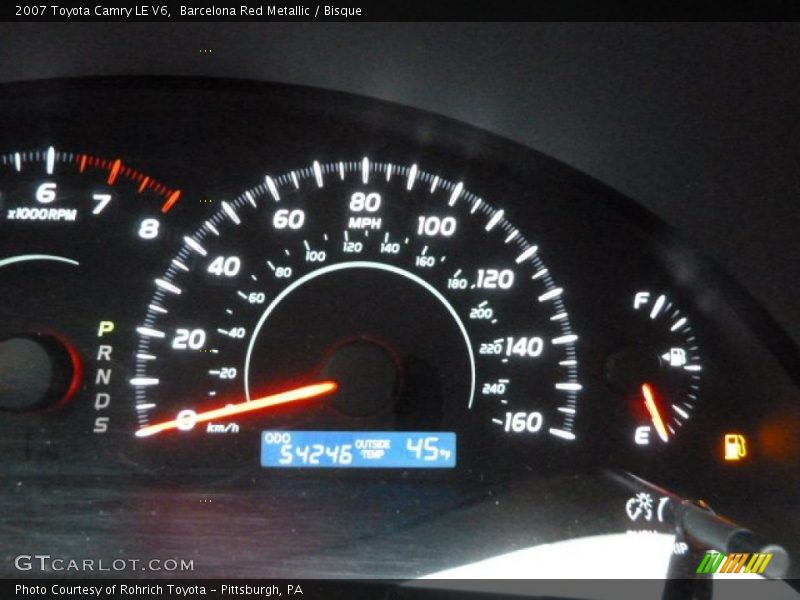 Barcelona Red Metallic / Bisque 2007 Toyota Camry LE V6