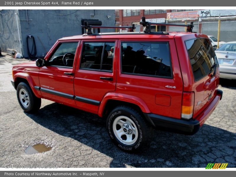 Flame Red / Agate 2001 Jeep Cherokee Sport 4x4
