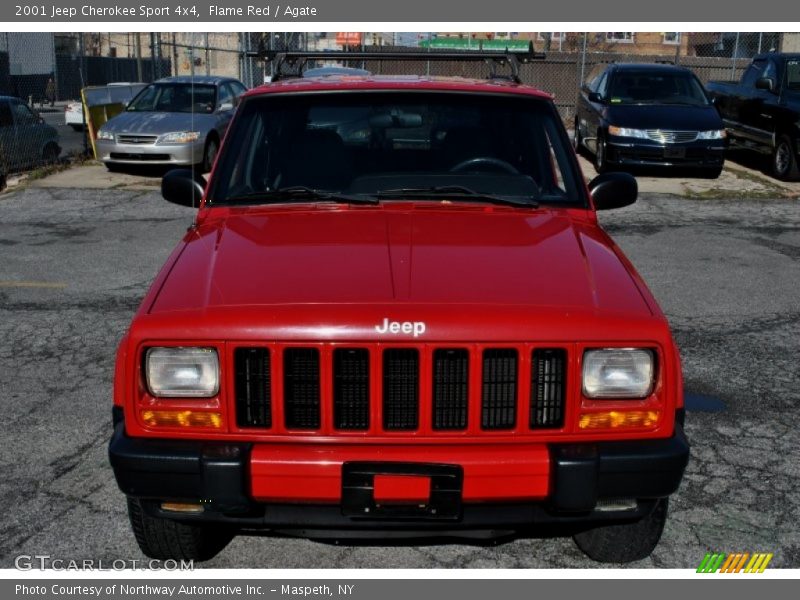 Flame Red / Agate 2001 Jeep Cherokee Sport 4x4