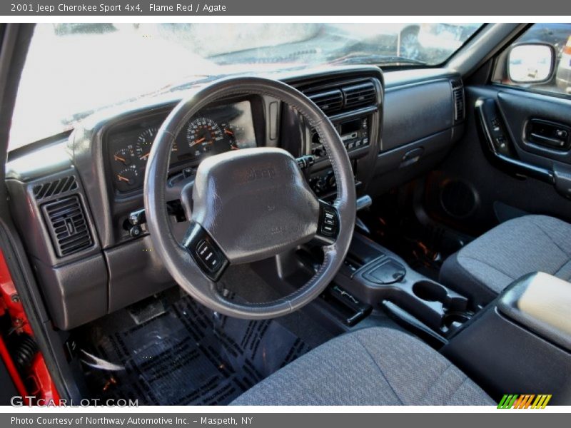 Flame Red / Agate 2001 Jeep Cherokee Sport 4x4