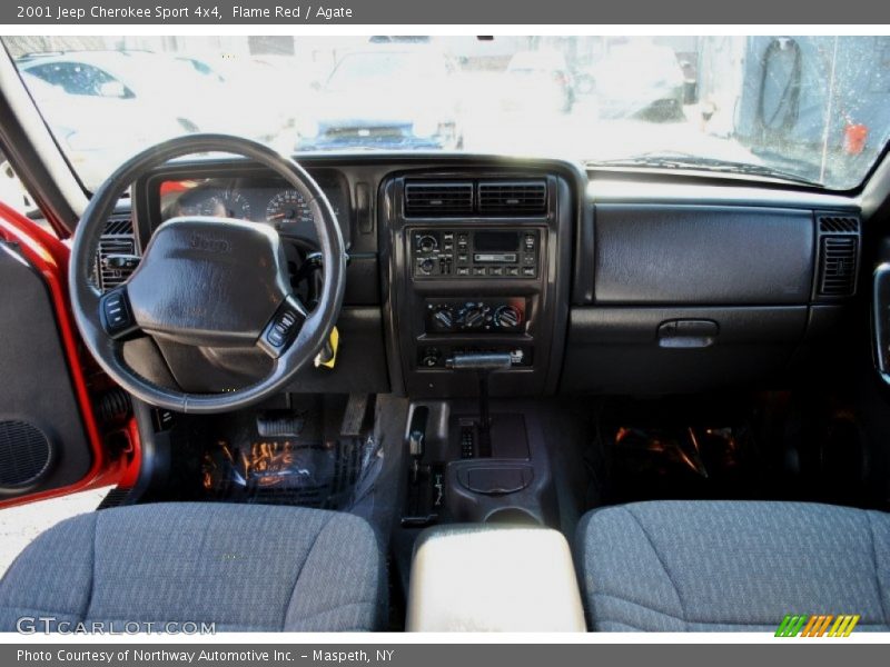 Flame Red / Agate 2001 Jeep Cherokee Sport 4x4