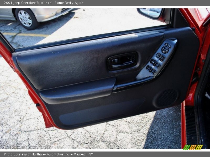 Flame Red / Agate 2001 Jeep Cherokee Sport 4x4