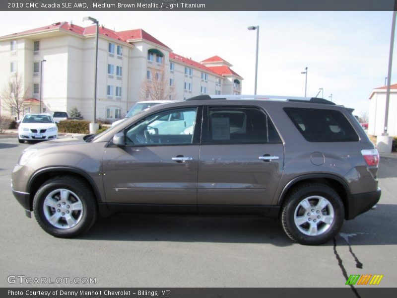 Medium Brown Metallic / Light Titanium 2010 GMC Acadia SLE AWD