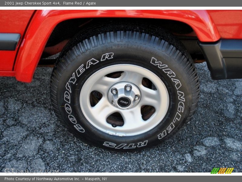 Flame Red / Agate 2001 Jeep Cherokee Sport 4x4