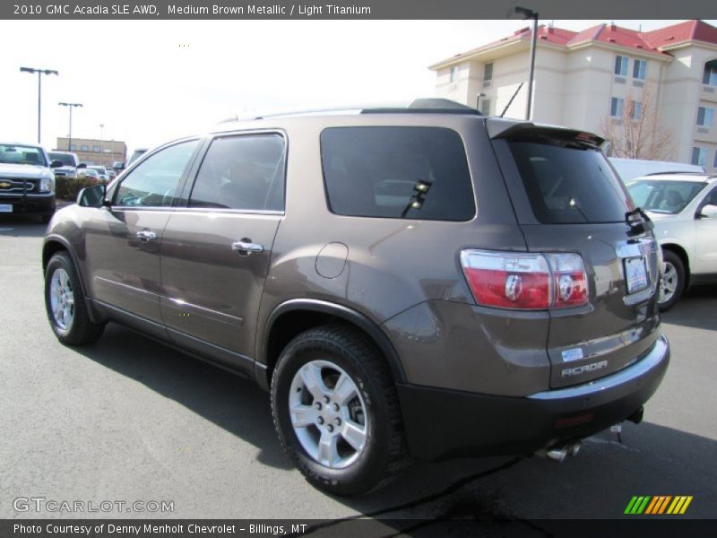 Medium Brown Metallic / Light Titanium 2010 GMC Acadia SLE AWD