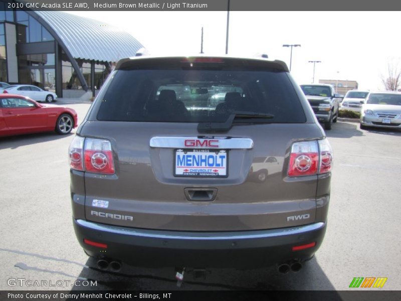 Medium Brown Metallic / Light Titanium 2010 GMC Acadia SLE AWD