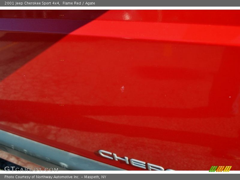 Flame Red / Agate 2001 Jeep Cherokee Sport 4x4