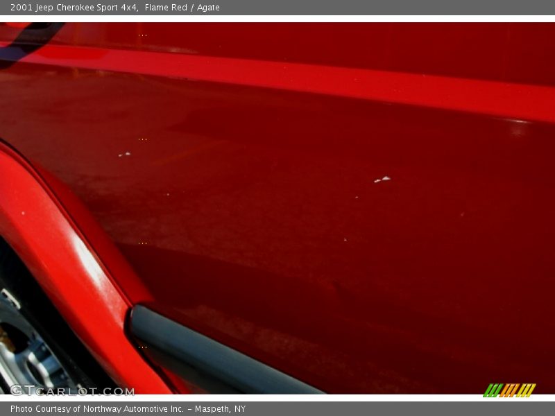 Flame Red / Agate 2001 Jeep Cherokee Sport 4x4