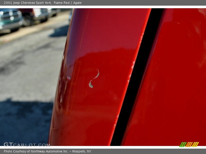 Flame Red / Agate 2001 Jeep Cherokee Sport 4x4