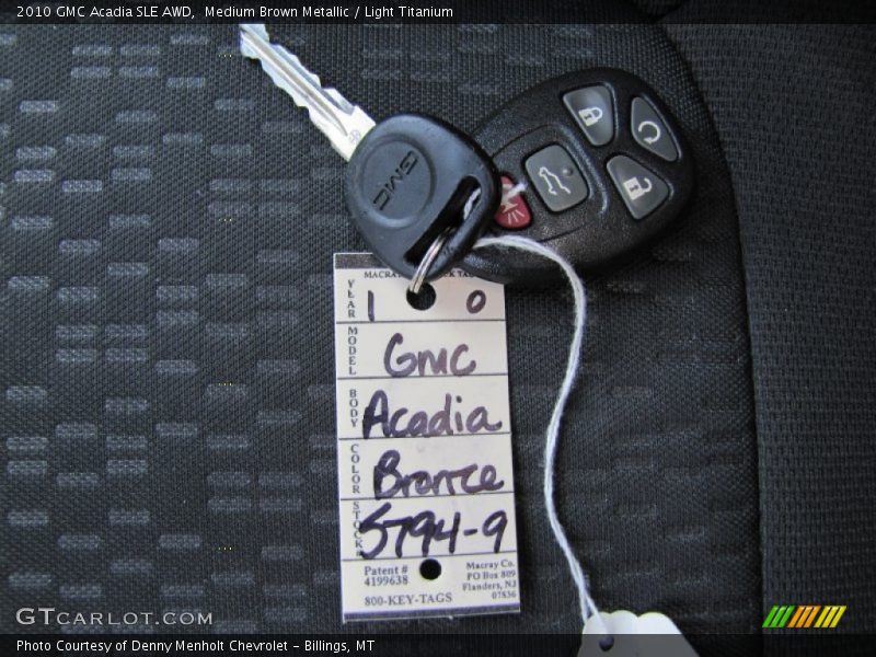 Medium Brown Metallic / Light Titanium 2010 GMC Acadia SLE AWD