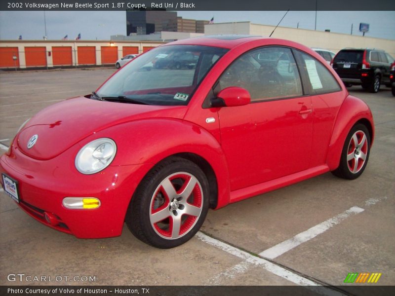 Red Uni / Black 2002 Volkswagen New Beetle Sport 1.8T Coupe
