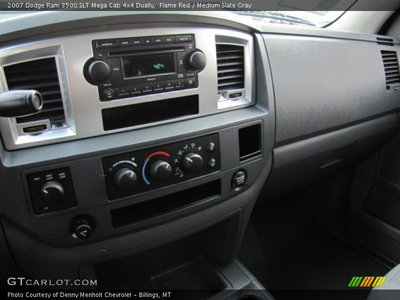 Flame Red / Medium Slate Gray 2007 Dodge Ram 3500 SLT Mega Cab 4x4 Dually