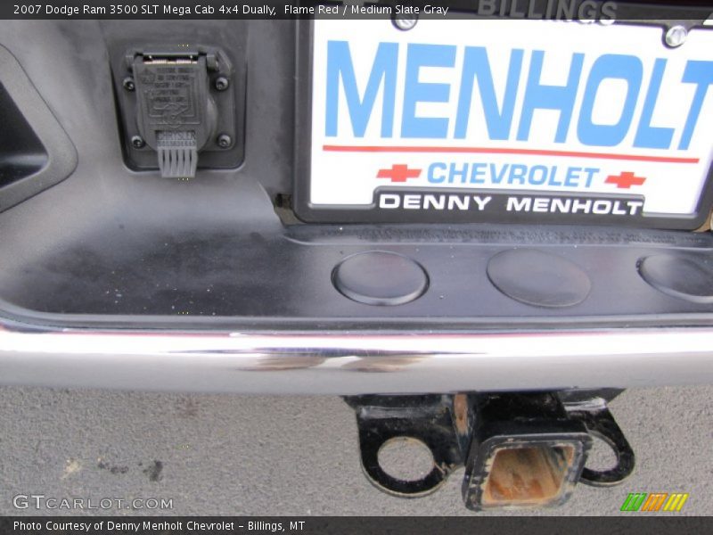 Flame Red / Medium Slate Gray 2007 Dodge Ram 3500 SLT Mega Cab 4x4 Dually