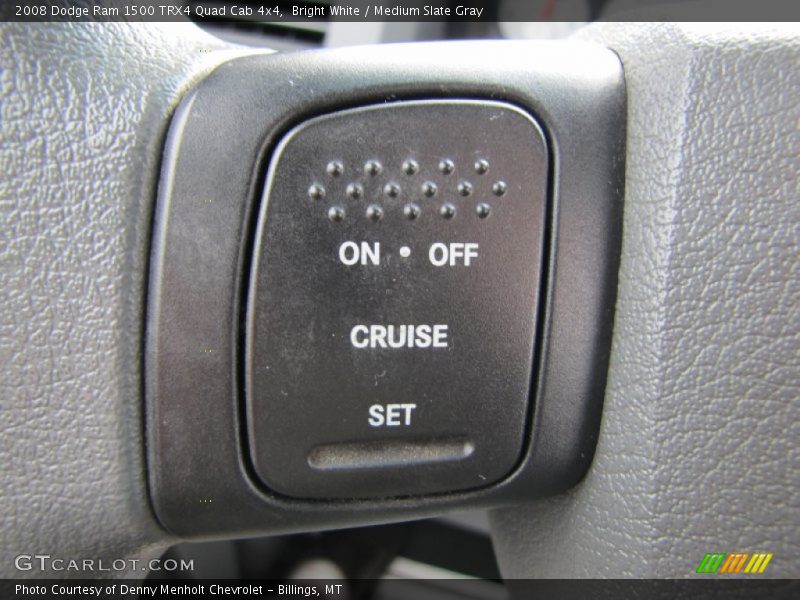 Bright White / Medium Slate Gray 2008 Dodge Ram 1500 TRX4 Quad Cab 4x4
