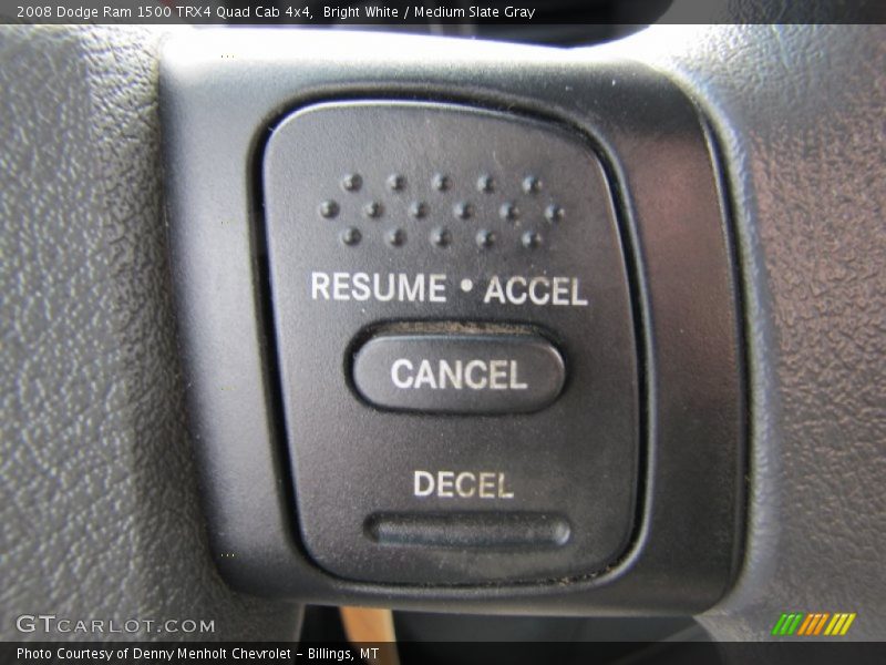 Bright White / Medium Slate Gray 2008 Dodge Ram 1500 TRX4 Quad Cab 4x4