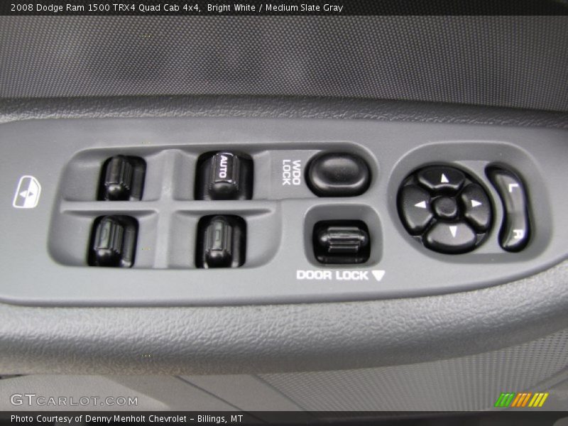 Bright White / Medium Slate Gray 2008 Dodge Ram 1500 TRX4 Quad Cab 4x4