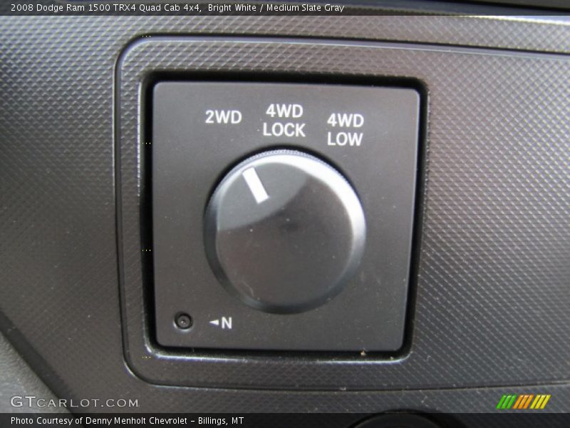 Bright White / Medium Slate Gray 2008 Dodge Ram 1500 TRX4 Quad Cab 4x4