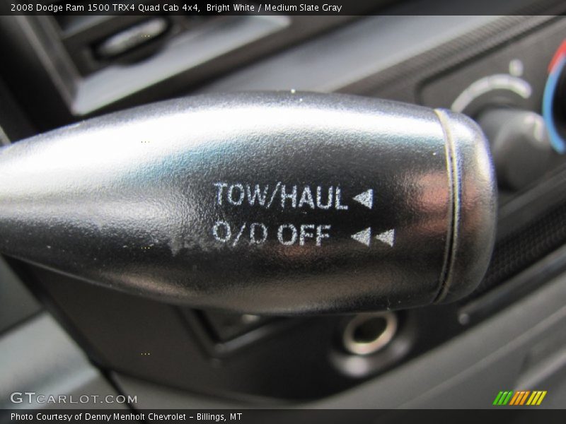 Bright White / Medium Slate Gray 2008 Dodge Ram 1500 TRX4 Quad Cab 4x4