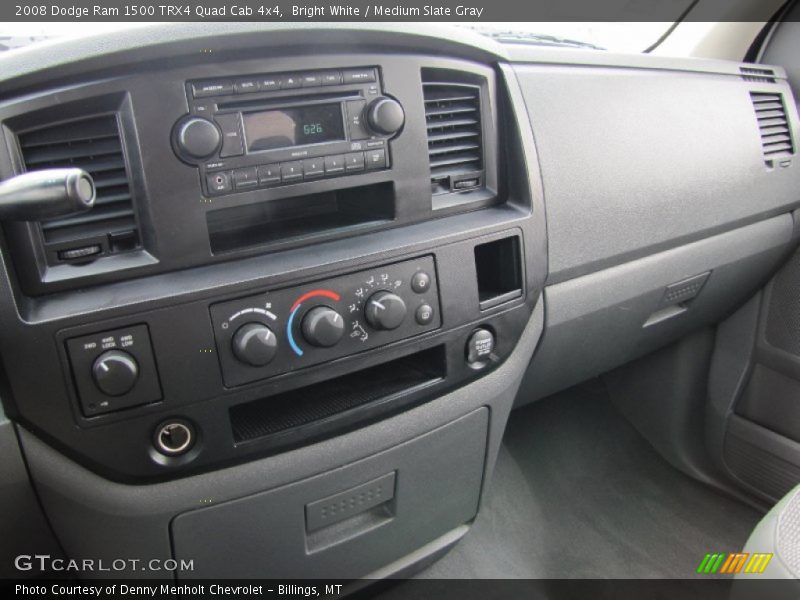 Bright White / Medium Slate Gray 2008 Dodge Ram 1500 TRX4 Quad Cab 4x4