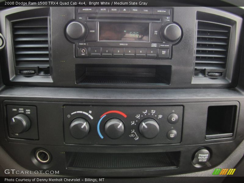 Bright White / Medium Slate Gray 2008 Dodge Ram 1500 TRX4 Quad Cab 4x4