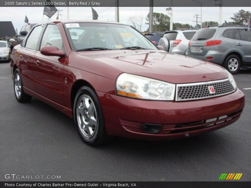 Berry Red / Grey 2005 Saturn L Series L300 Sedan