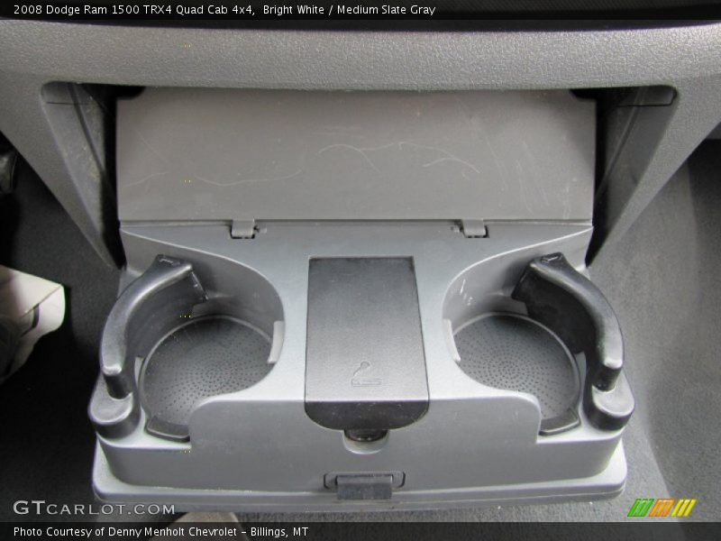 Bright White / Medium Slate Gray 2008 Dodge Ram 1500 TRX4 Quad Cab 4x4