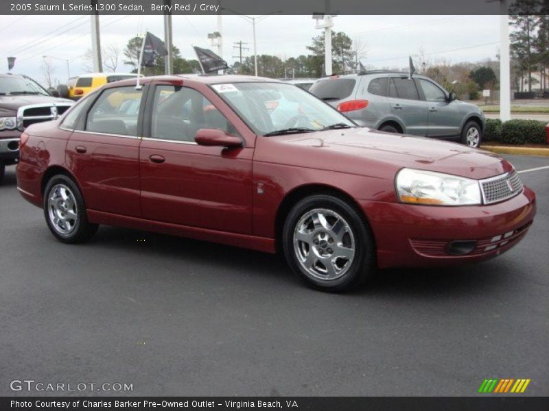 Berry Red / Grey 2005 Saturn L Series L300 Sedan