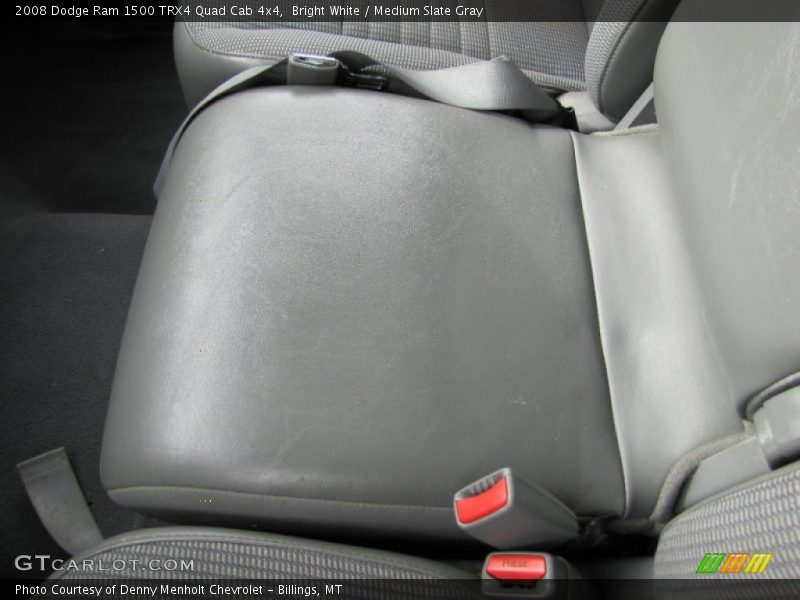 Bright White / Medium Slate Gray 2008 Dodge Ram 1500 TRX4 Quad Cab 4x4