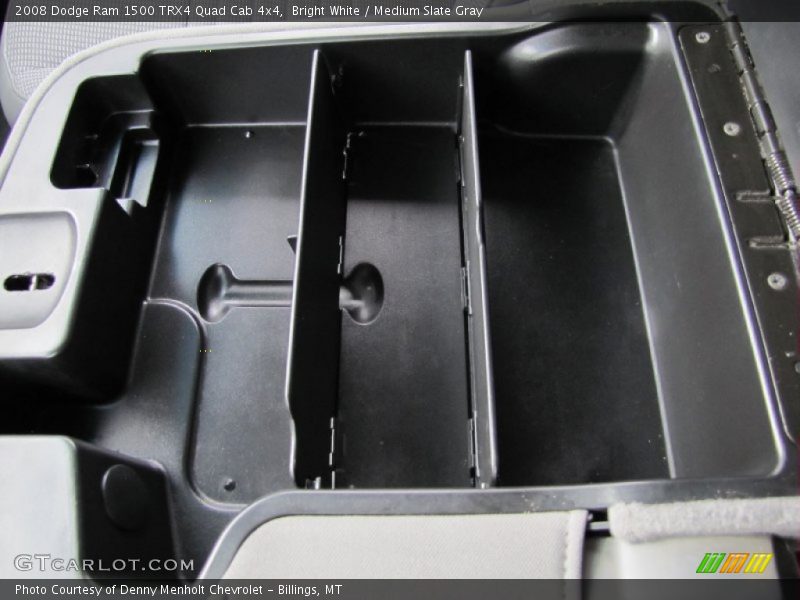 Bright White / Medium Slate Gray 2008 Dodge Ram 1500 TRX4 Quad Cab 4x4