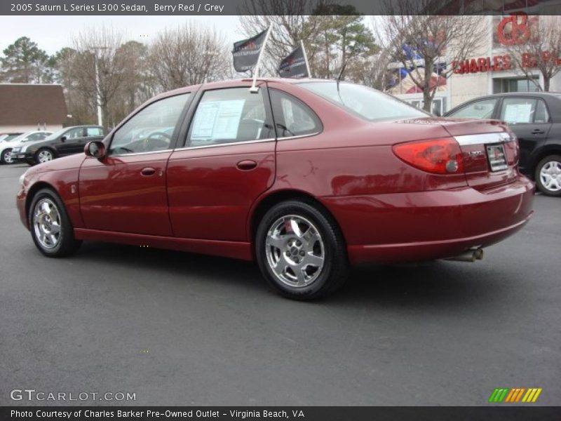 Berry Red / Grey 2005 Saturn L Series L300 Sedan