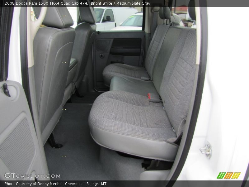 Bright White / Medium Slate Gray 2008 Dodge Ram 1500 TRX4 Quad Cab 4x4