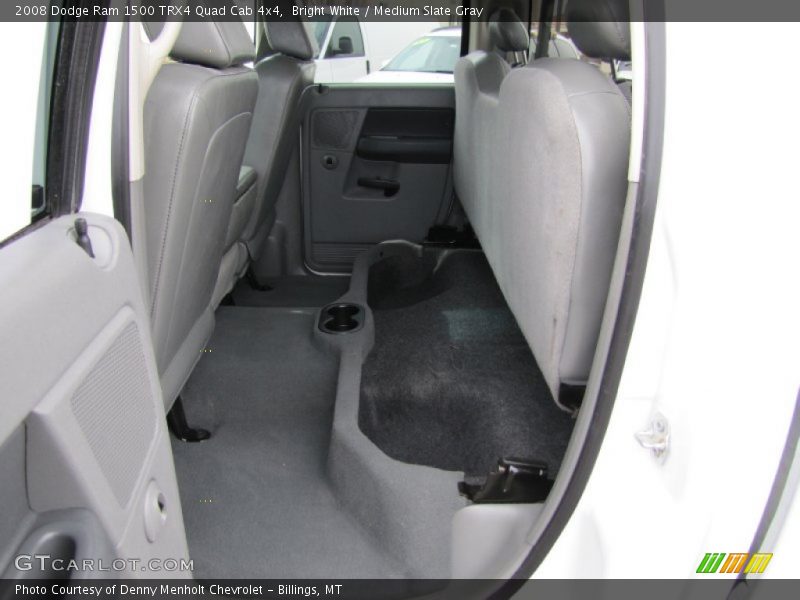 Bright White / Medium Slate Gray 2008 Dodge Ram 1500 TRX4 Quad Cab 4x4