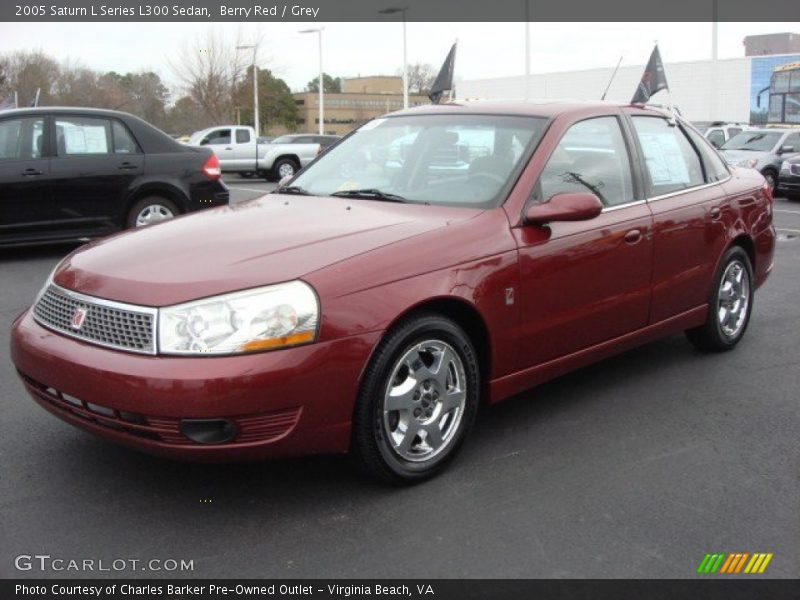 Berry Red / Grey 2005 Saturn L Series L300 Sedan