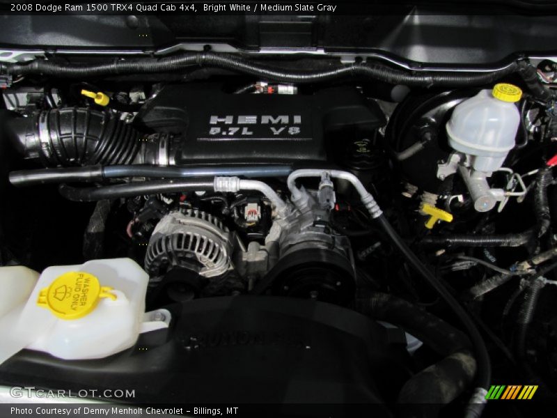 Bright White / Medium Slate Gray 2008 Dodge Ram 1500 TRX4 Quad Cab 4x4